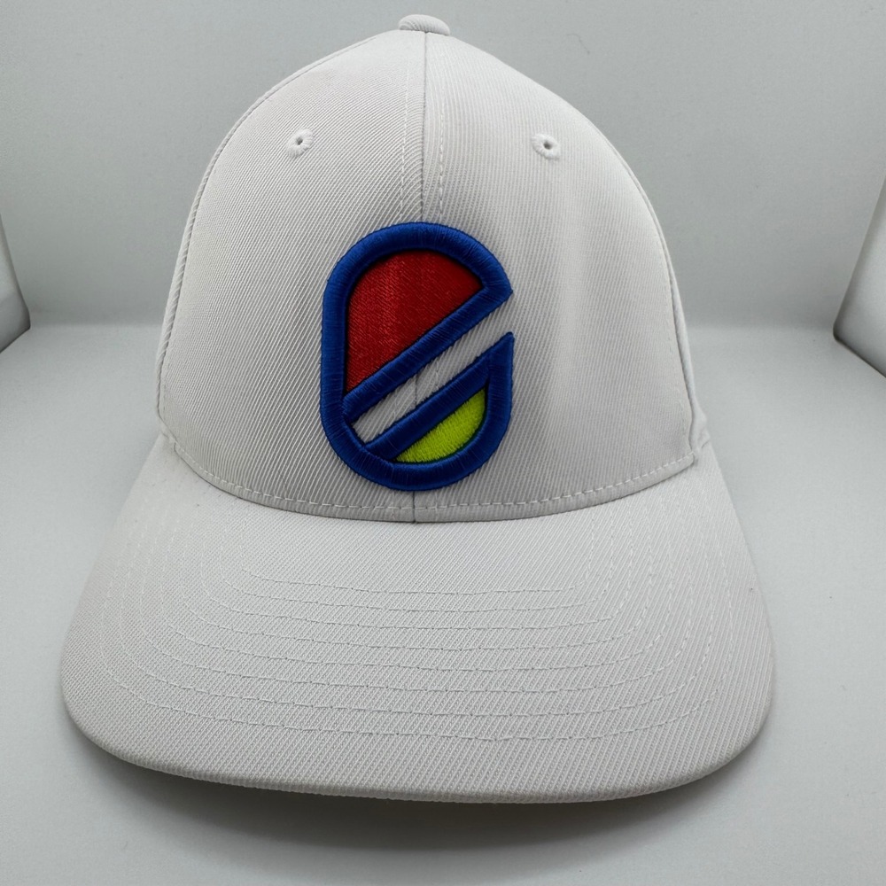 Extracurricular Snapback Hat Mens OSFM White Embroidered Flexfit 110 Golf Cap